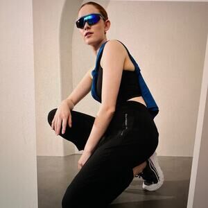 Athleta Trekkie North Jogger High Rise Women's Pants In Black Size 10 NWT 533655